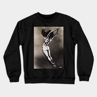 Woman Stretching Crewneck Sweatshirt